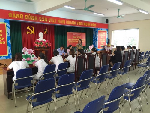 Trường mầm non Thạch Cầu tổ chức thành công buổi họp lấy phiếu tín nhiệm giai đoạn 2016 -2020